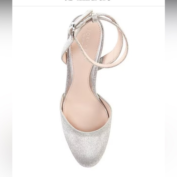 Antonio Melani x Born on Fifth Liv Metallic Glitter Closed Toe Platform Pumps - Picture 7 of 15